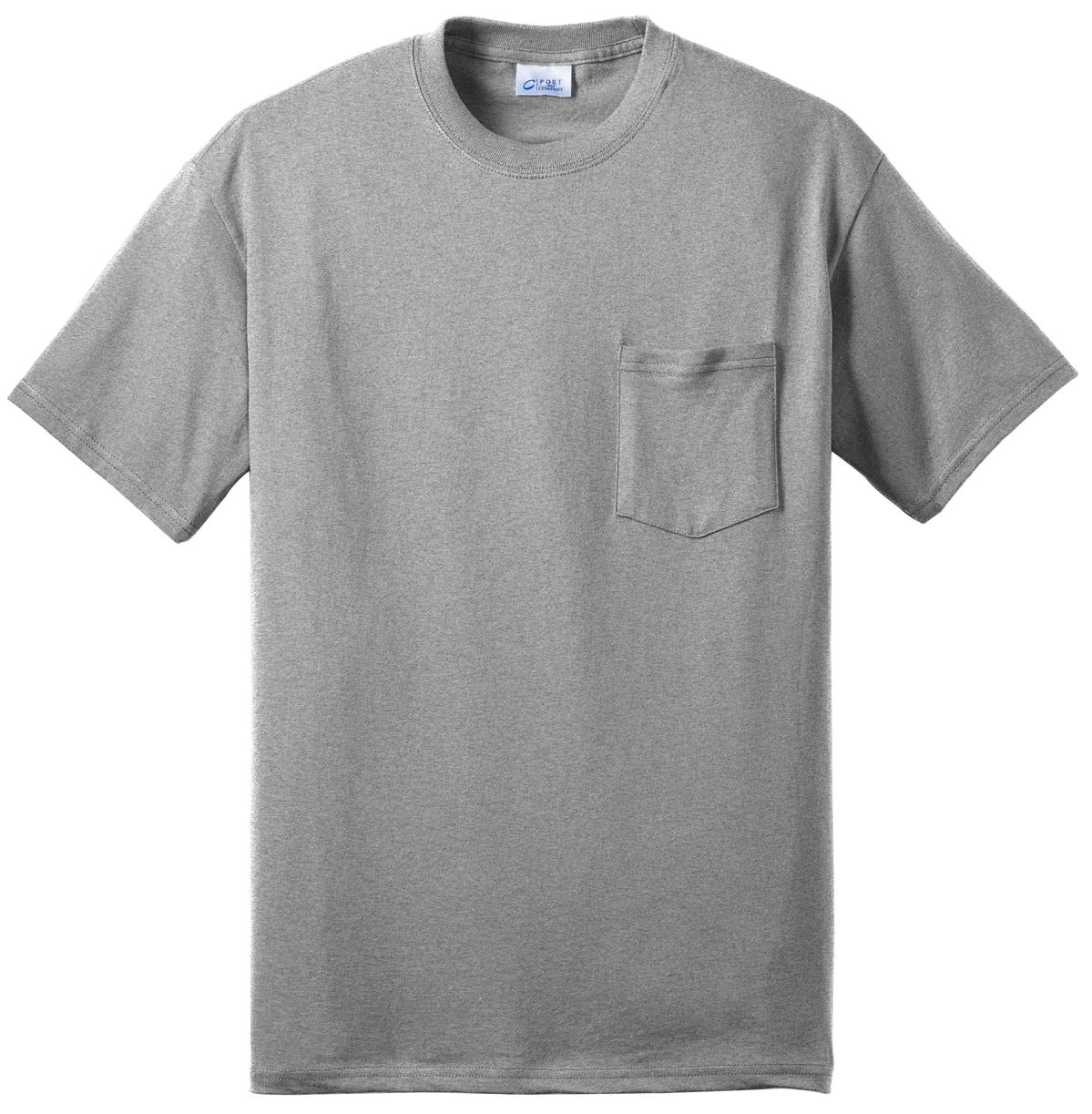 Port & Co Core Blend Pocket Tee - Athletic Heather