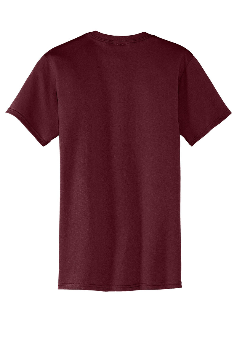 Port & Co Core Blend Pocket Tee - Athletic Maroon