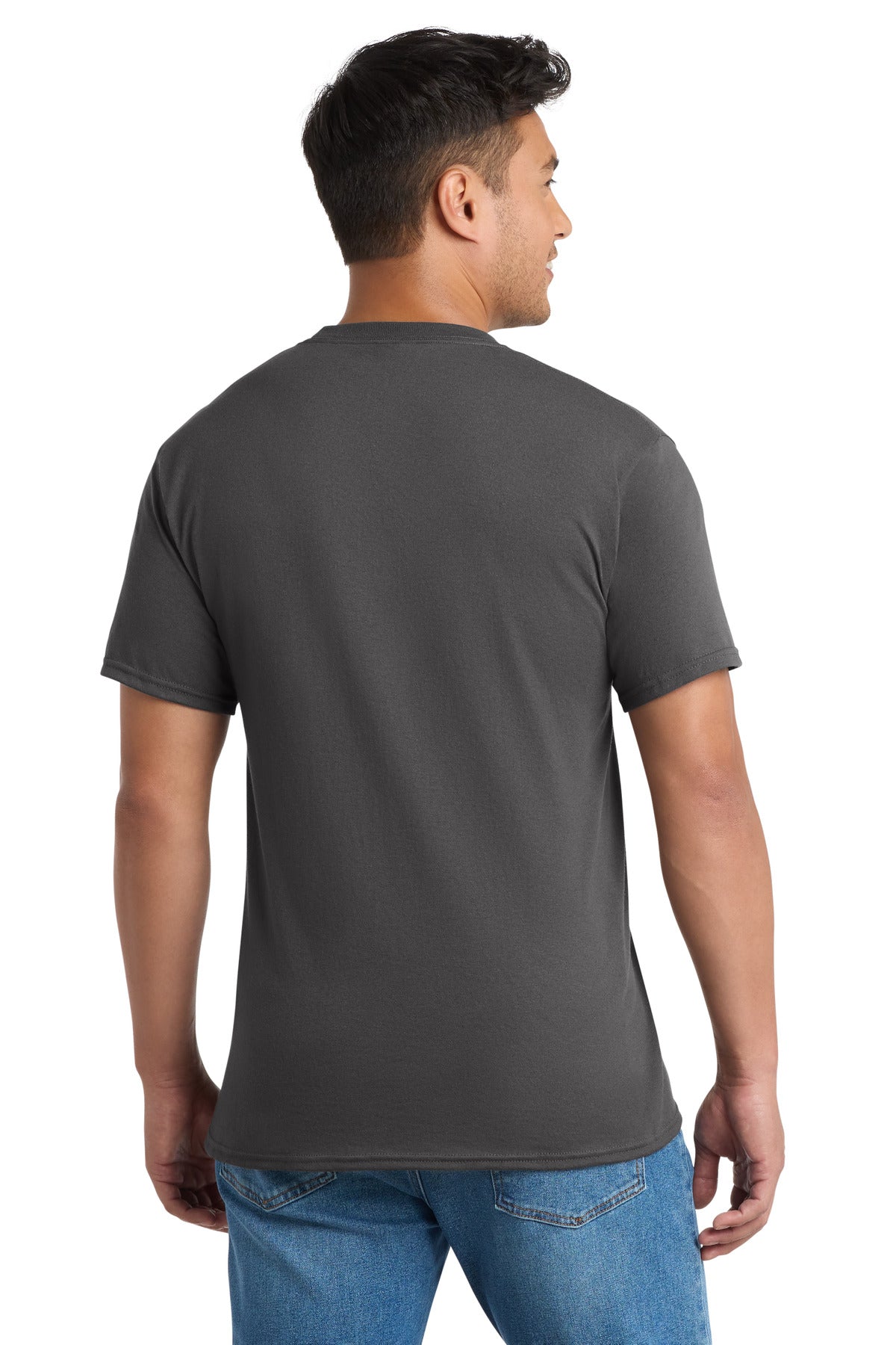 Port & Co Core Blend Pocket Tee - Charcoal