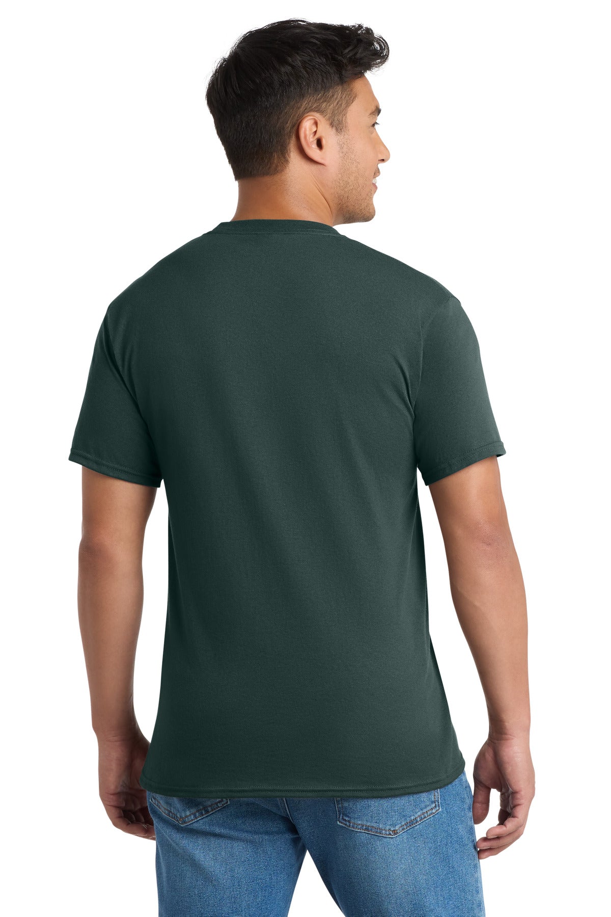 Port & Co Core Blend Pocket Tee - Dark Green