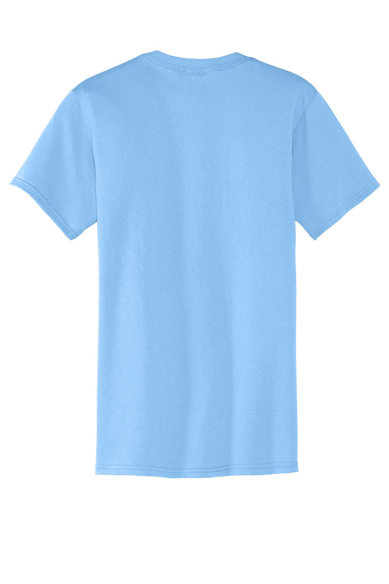Port & Co Core Blend Pocket Tee - Light Blue