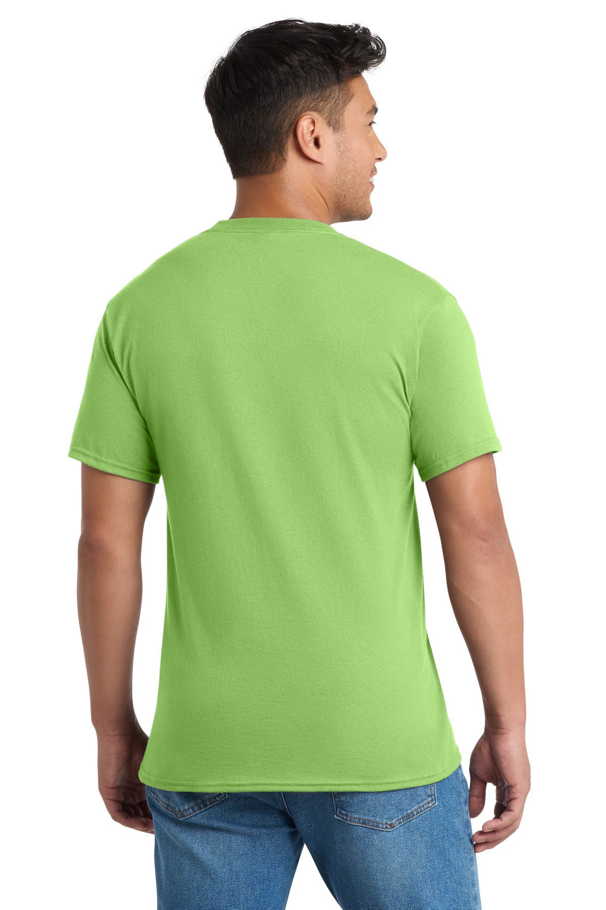 Port & Co Core Blend Pocket Tee - Lime