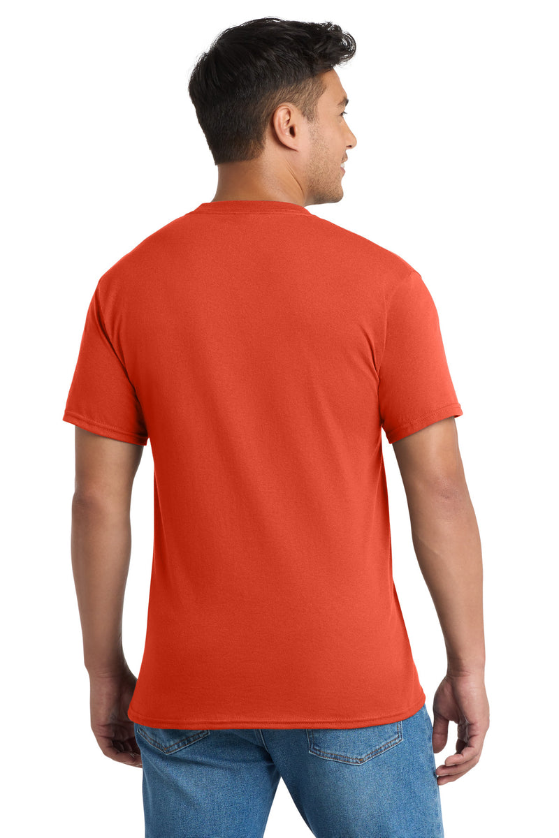 Port & Co Core Blend Pocket Tee - Orange