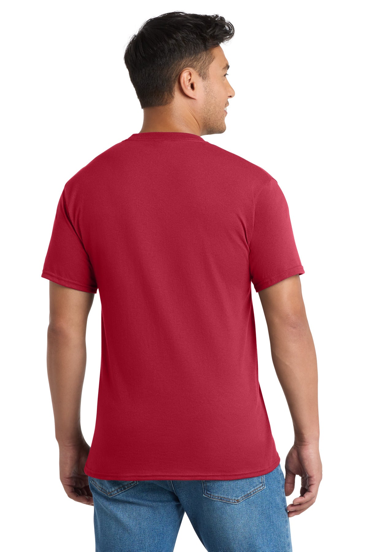Port & Co Core Blend Pocket Tee - Red