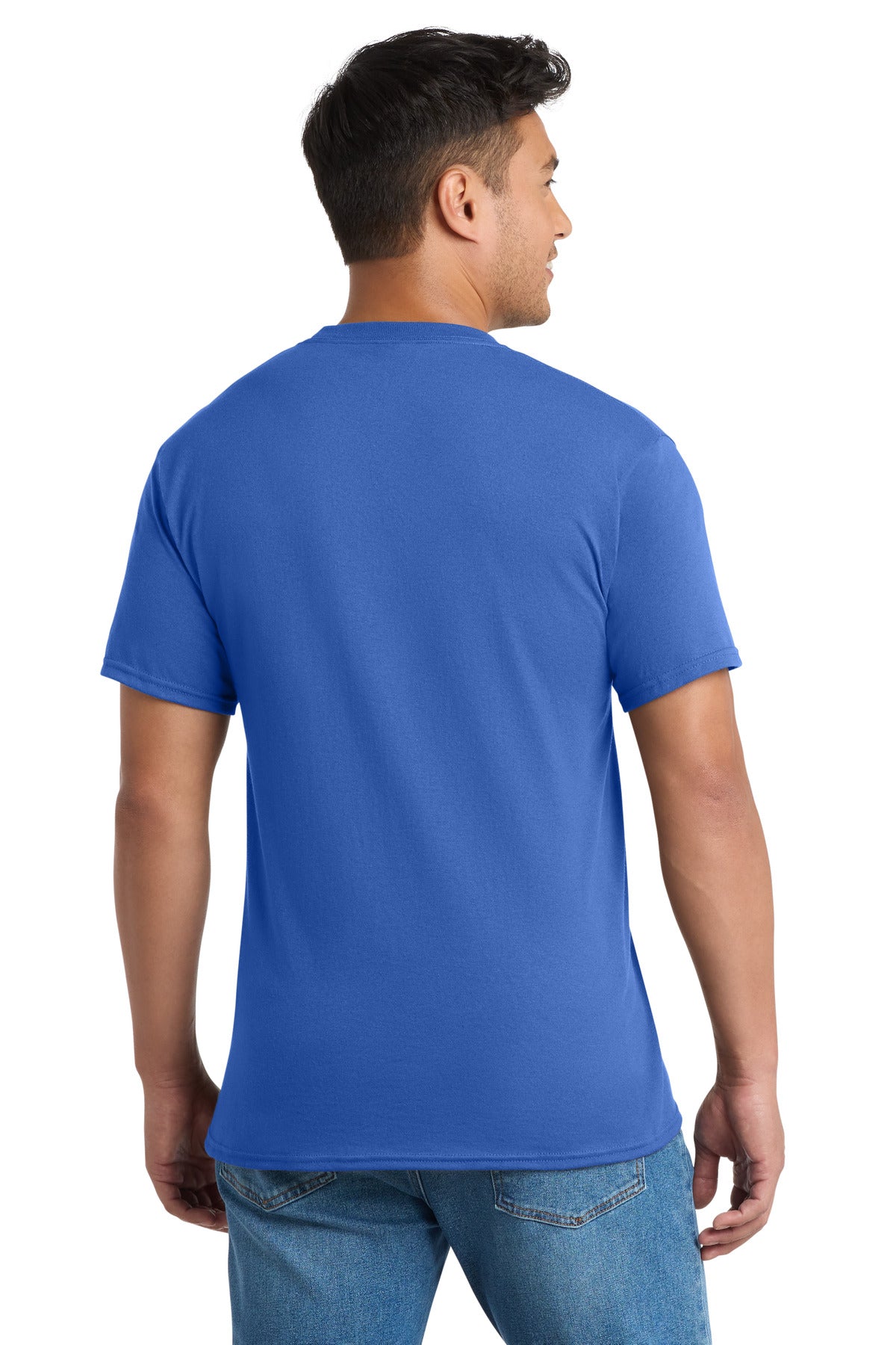 Port & Co Core Blend Pocket Tee - Royal