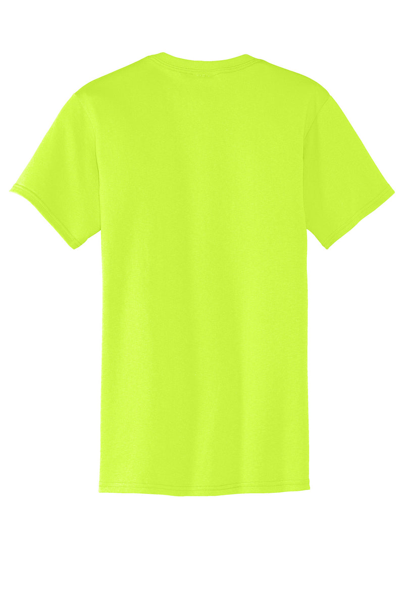 Port & Co Core Blend Pocket Tee - Safety Green