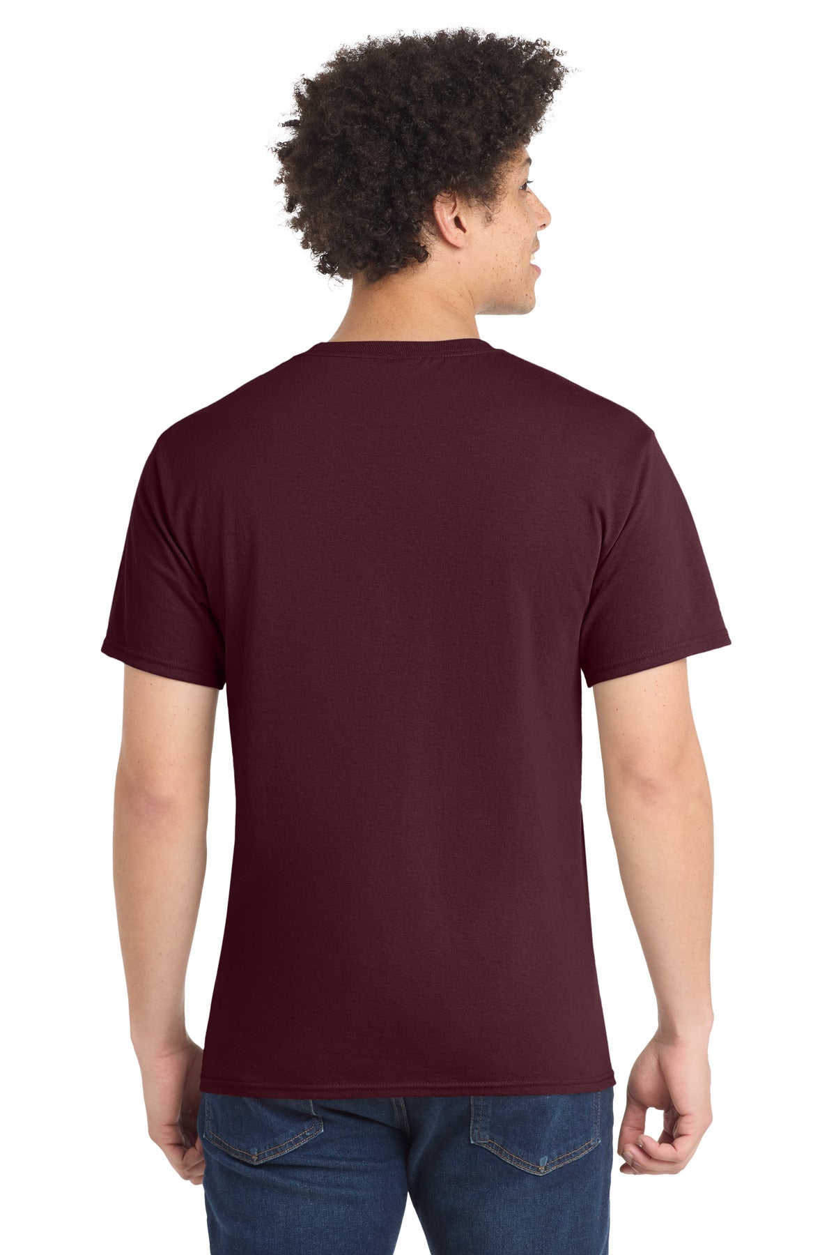 Port & Co Tall Core Blend Tee - Athletic Maroon