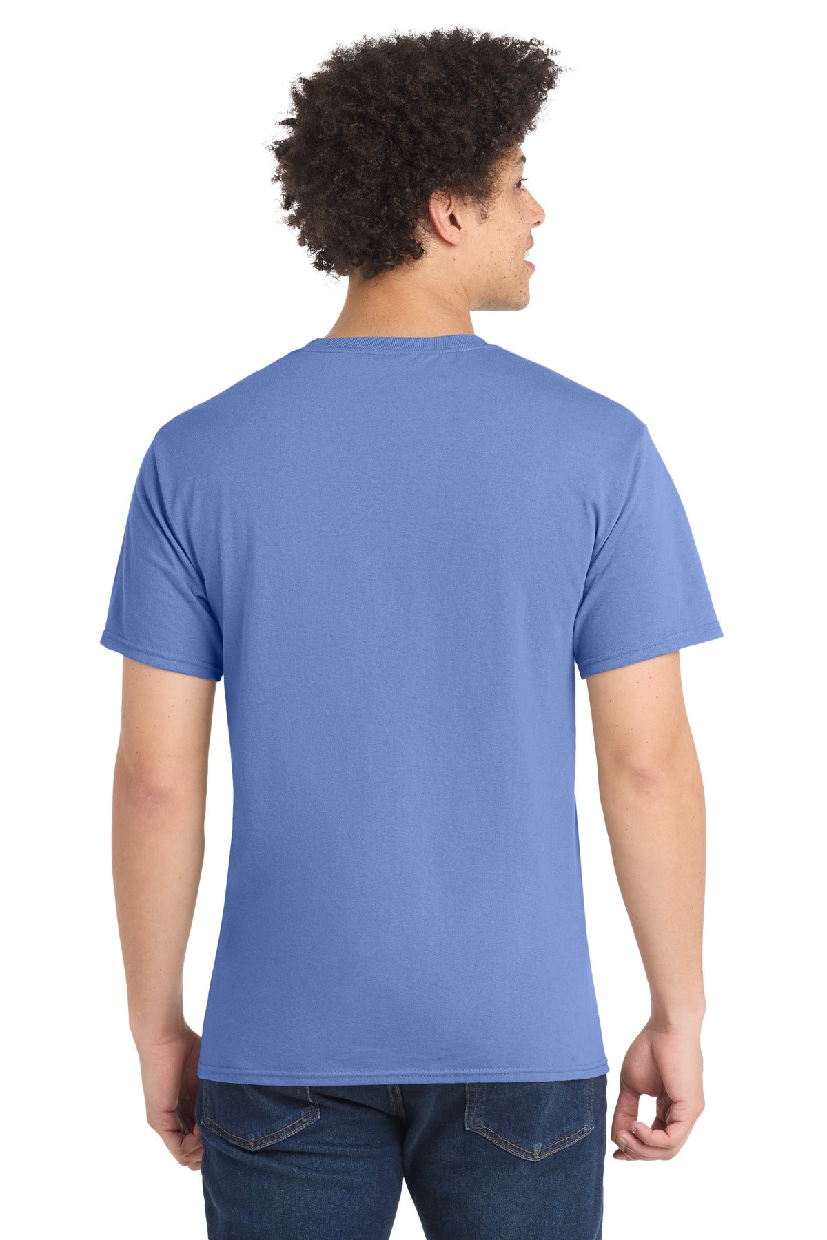 Port & Co Tall Core Blend Tee - Carolina Blue