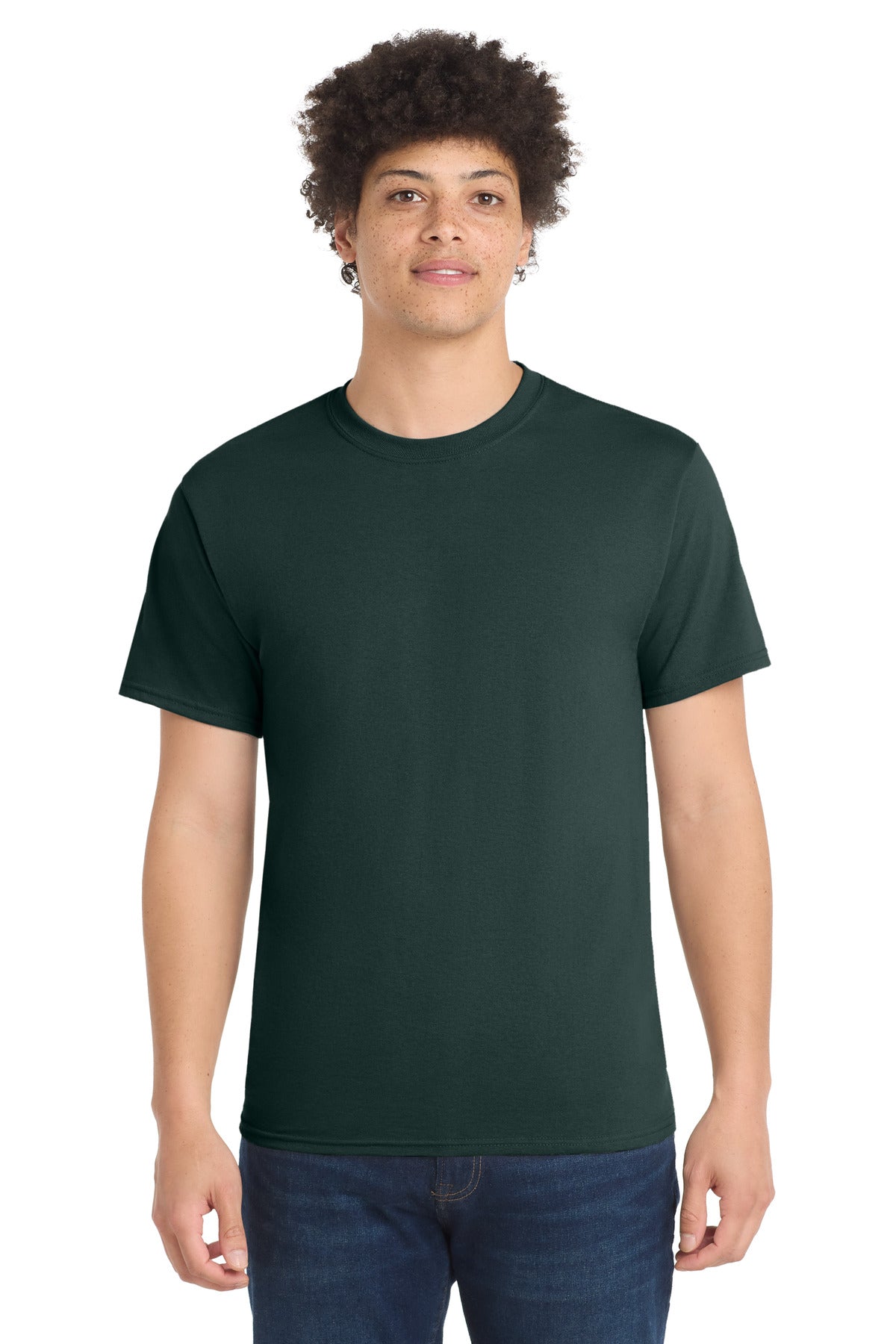 Port & Co Tall Core Blend Tee - Dark Green
