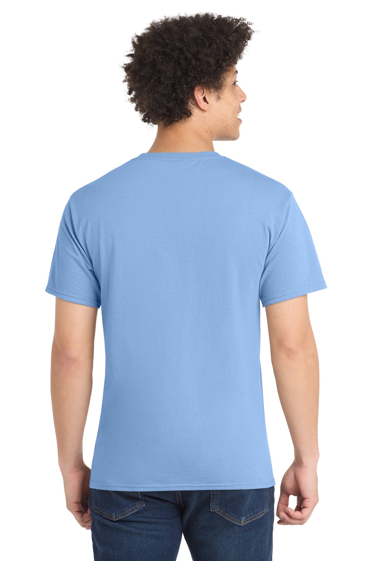 Port & Co Tall Core Blend Tee - Light Blue