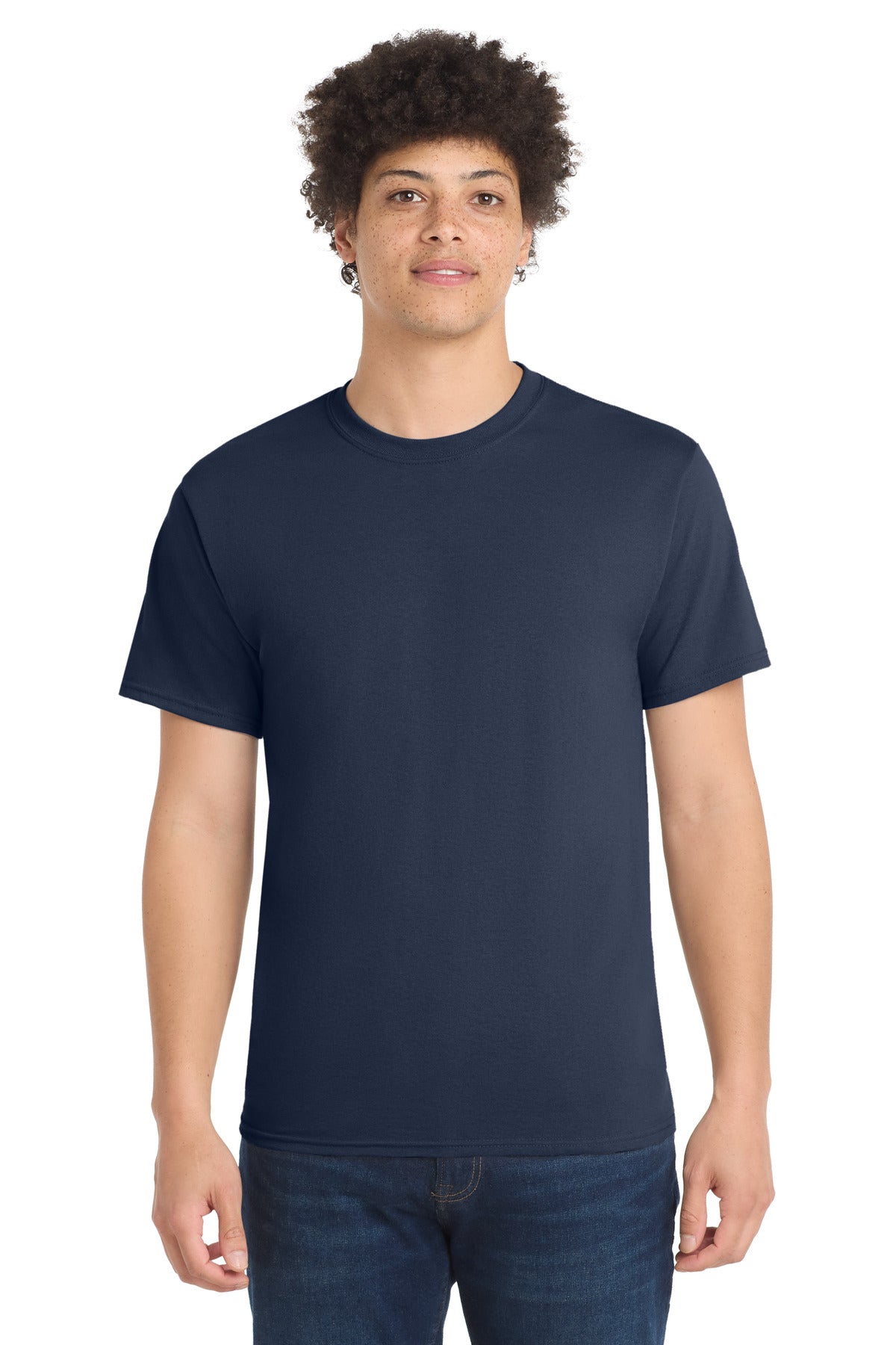 Port & Co Tall Core Blend Tee - Navy