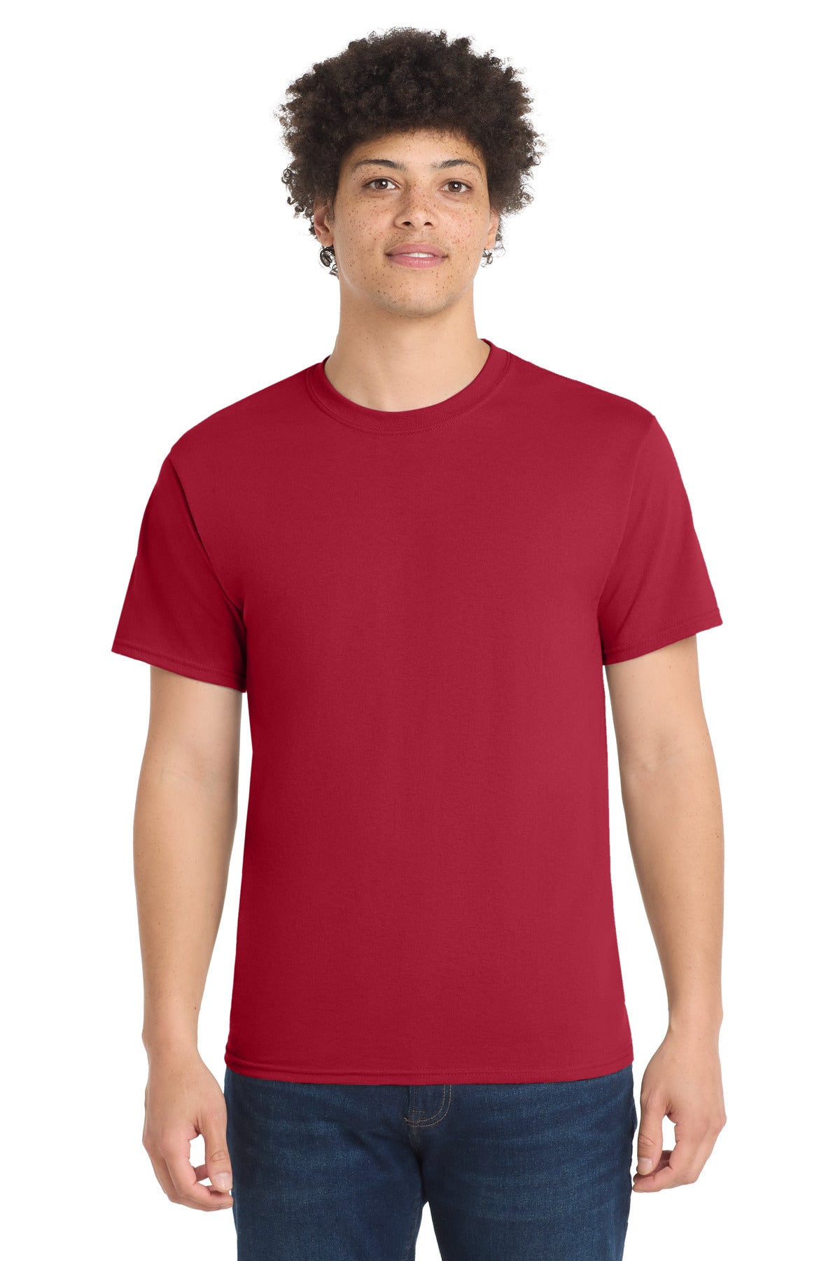 Port & Co Tall Core Blend Tee - Red