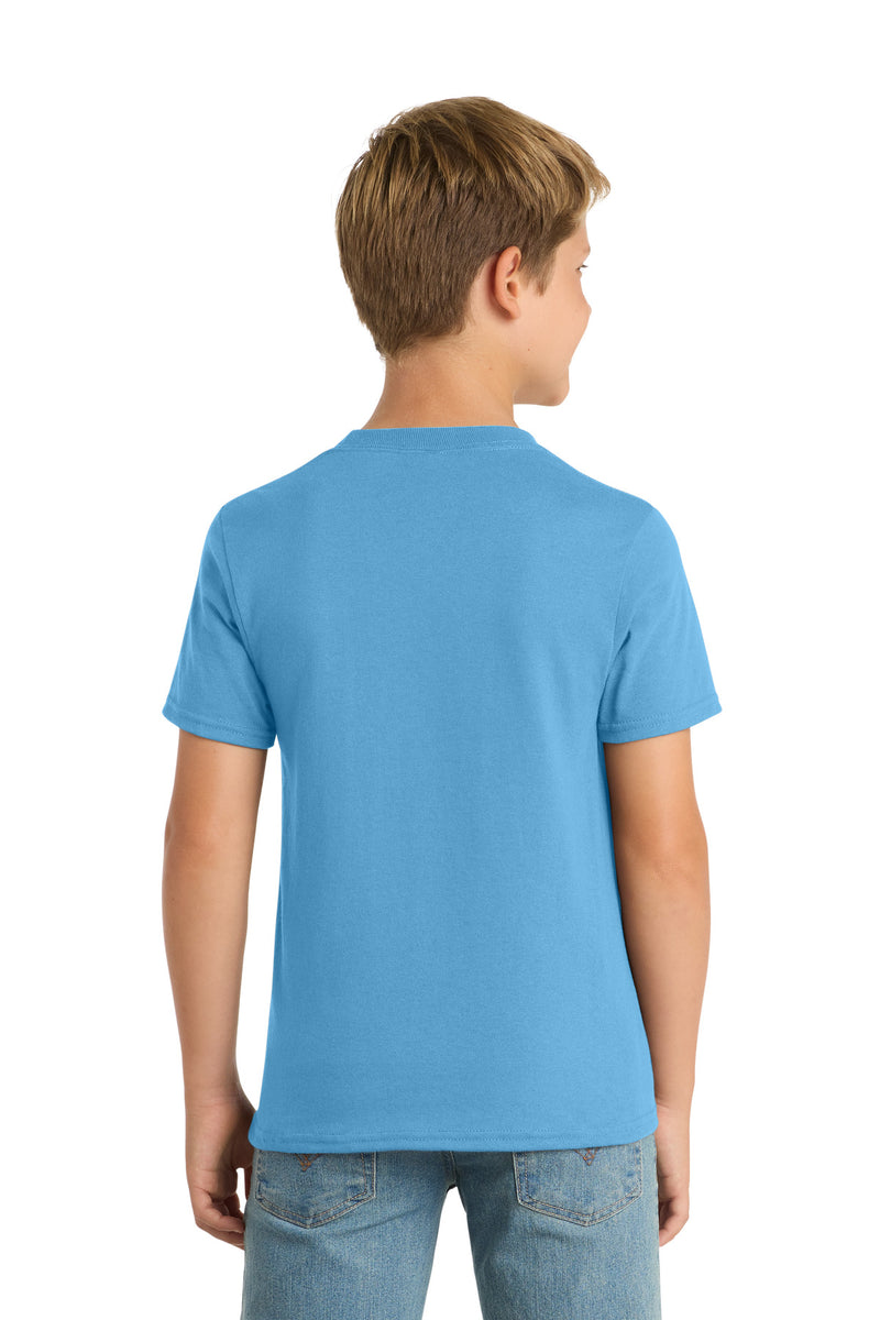 Port & Co Youth Core Blend Tee - Aquatic Blue