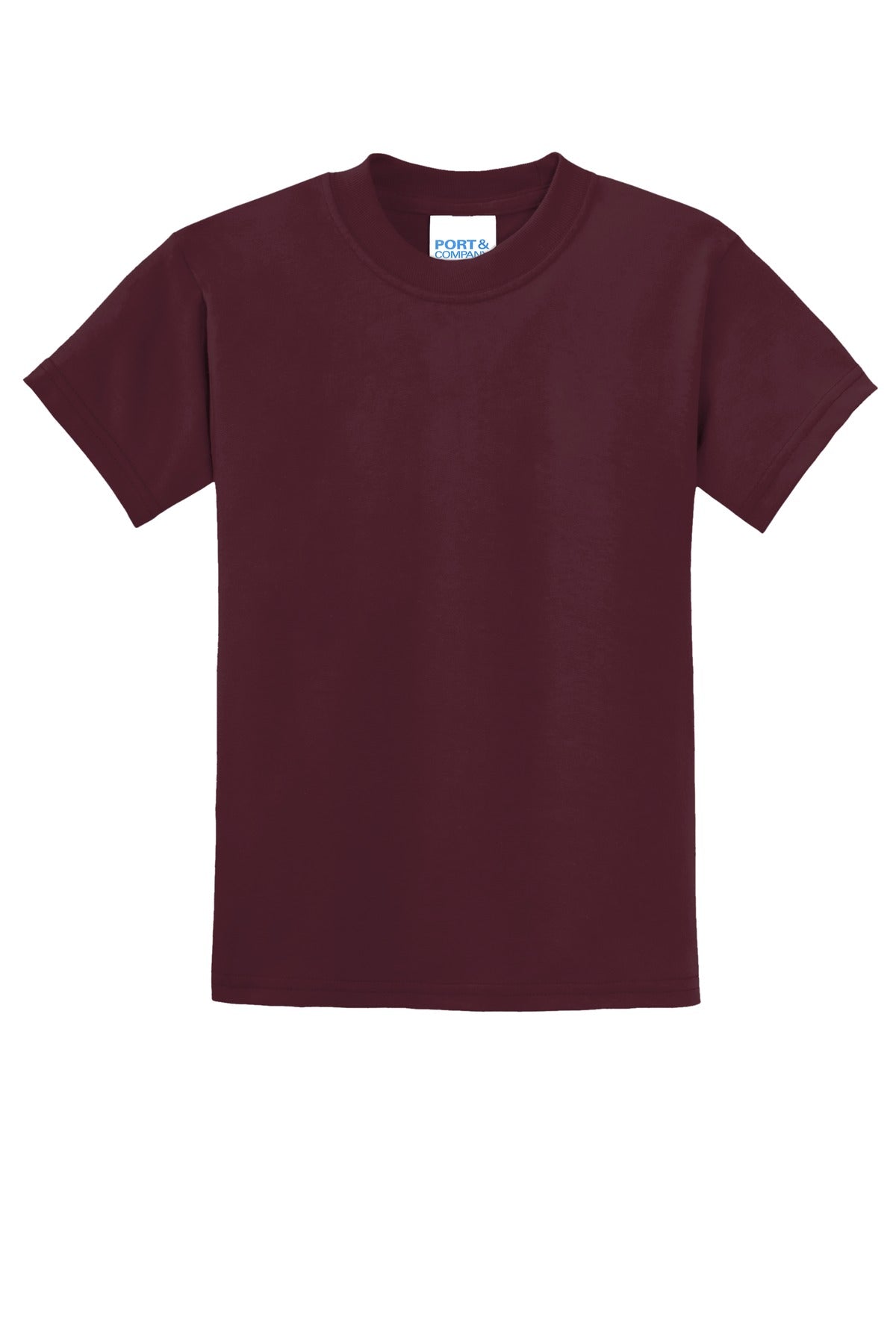 Port & Co Youth Core Blend Tee - Athletic Maroon