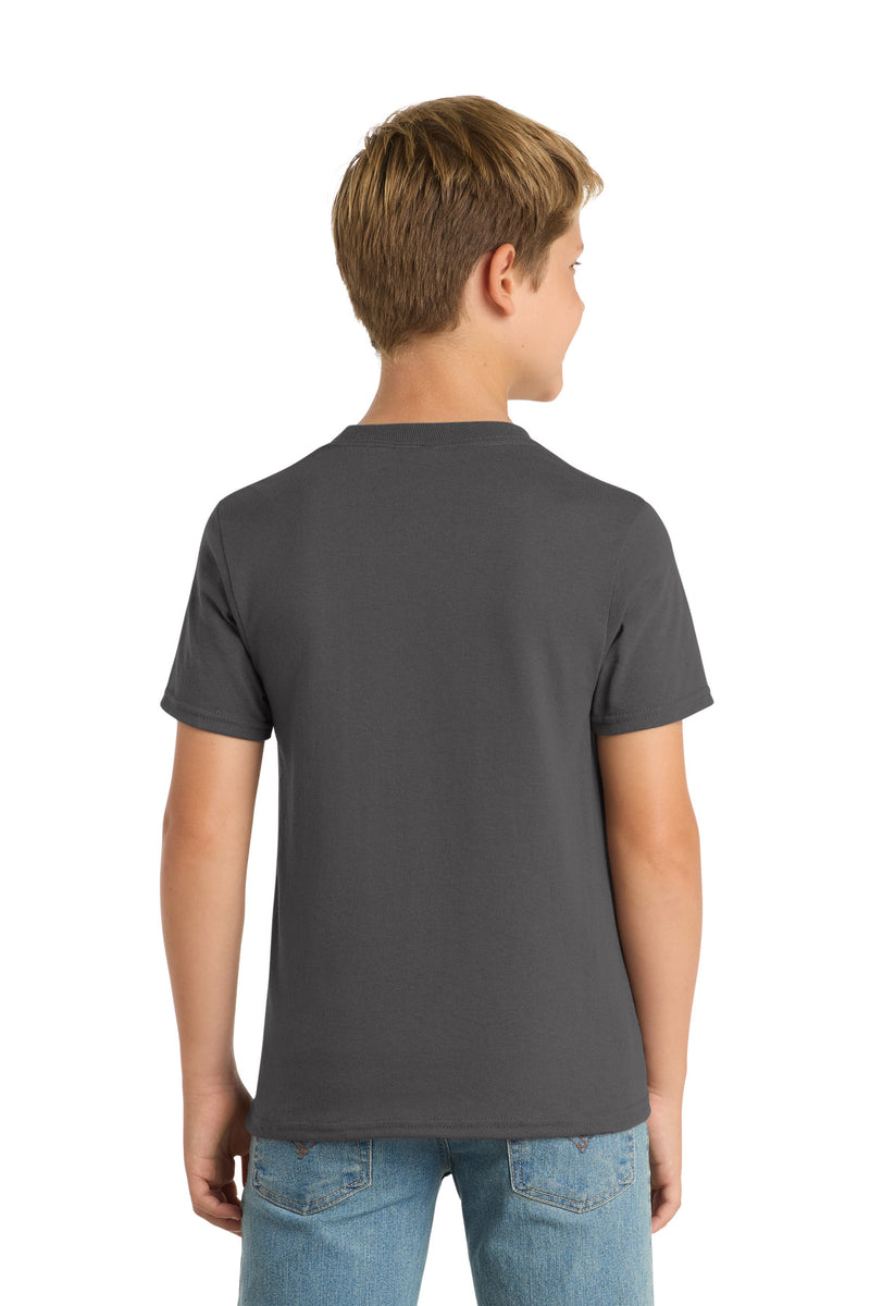 Port & Co Youth Core Blend Tee - Charcoal