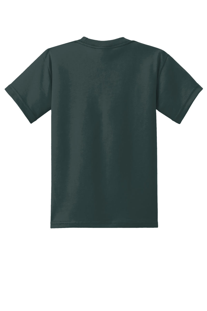 Port & Co Youth Core Blend Tee - Dark Green