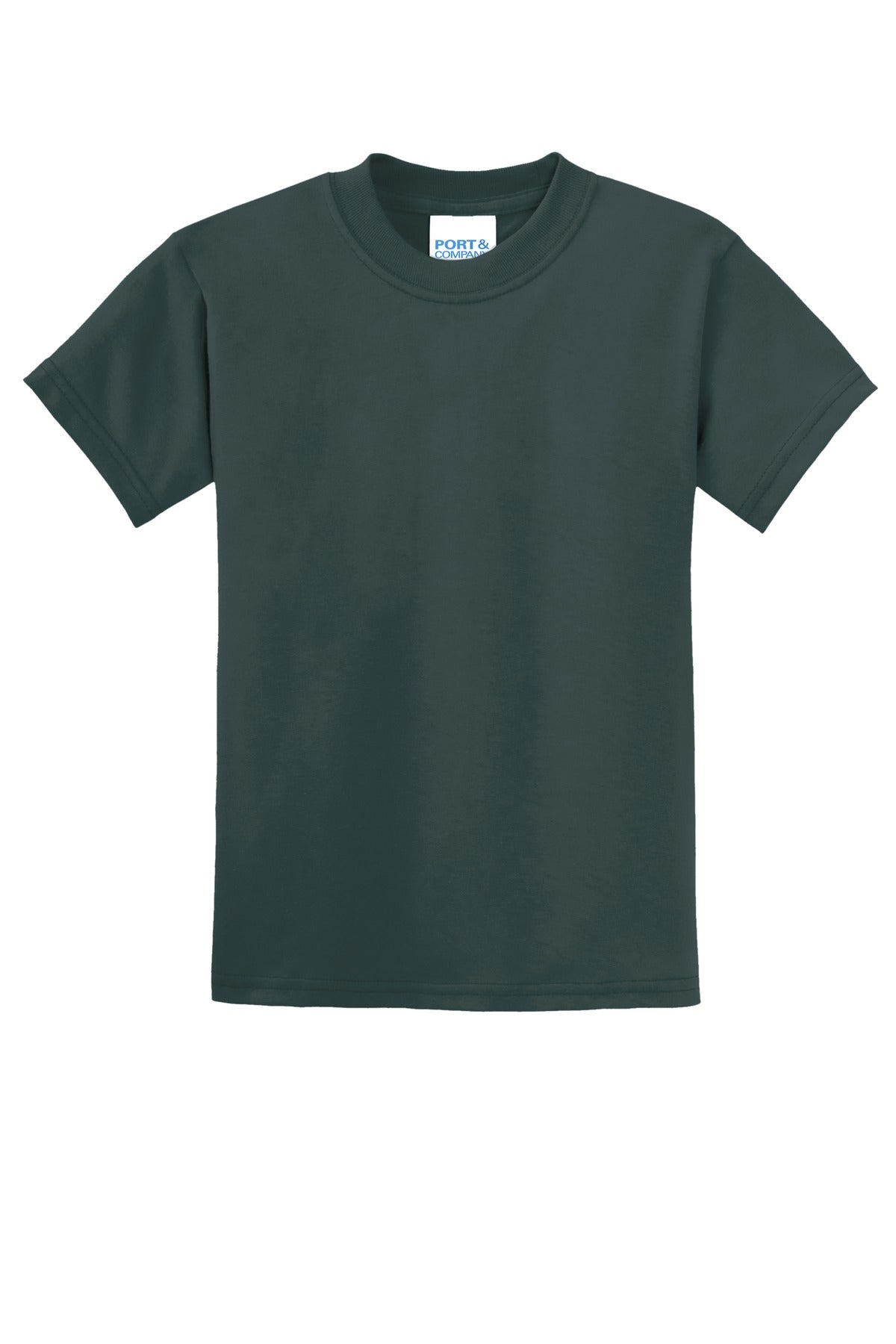 Port & Co Youth Core Blend Tee - Dark Green