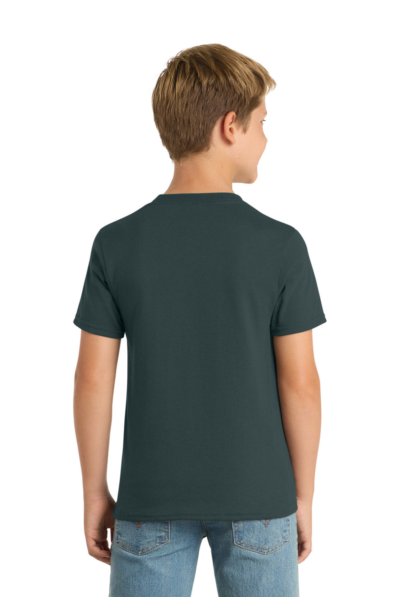 Port & Co Youth Core Blend Tee - Dark Green