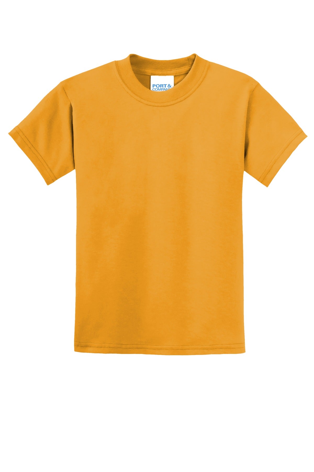 Port & Co Youth Core Blend Tee - Gold