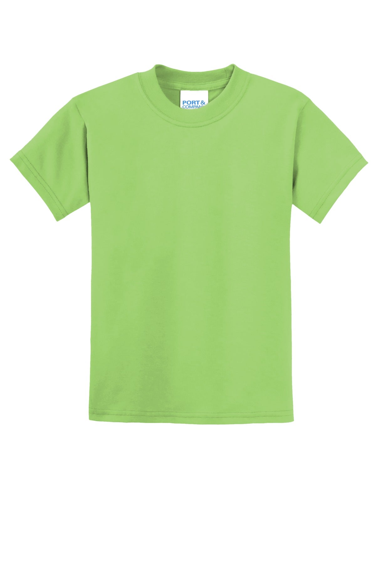 Port & Co Youth Core Blend Tee - Lime