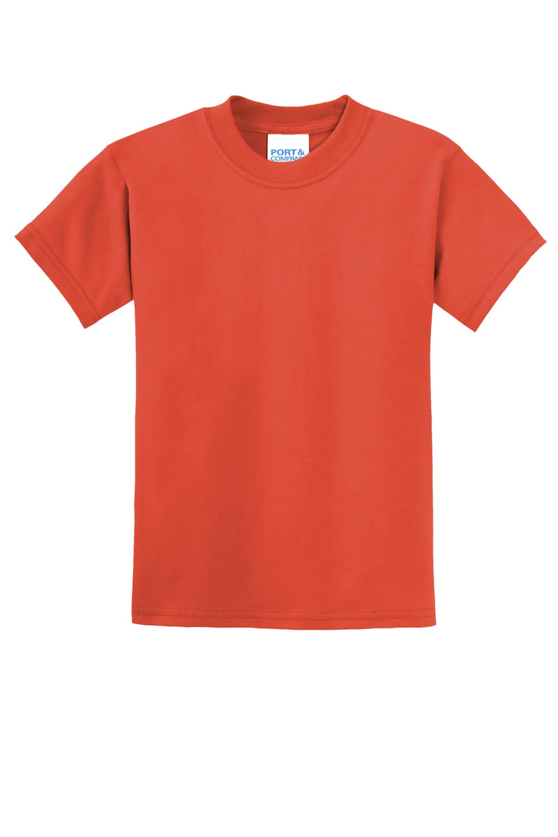 Port & Co Youth Core Blend Tee - Orange