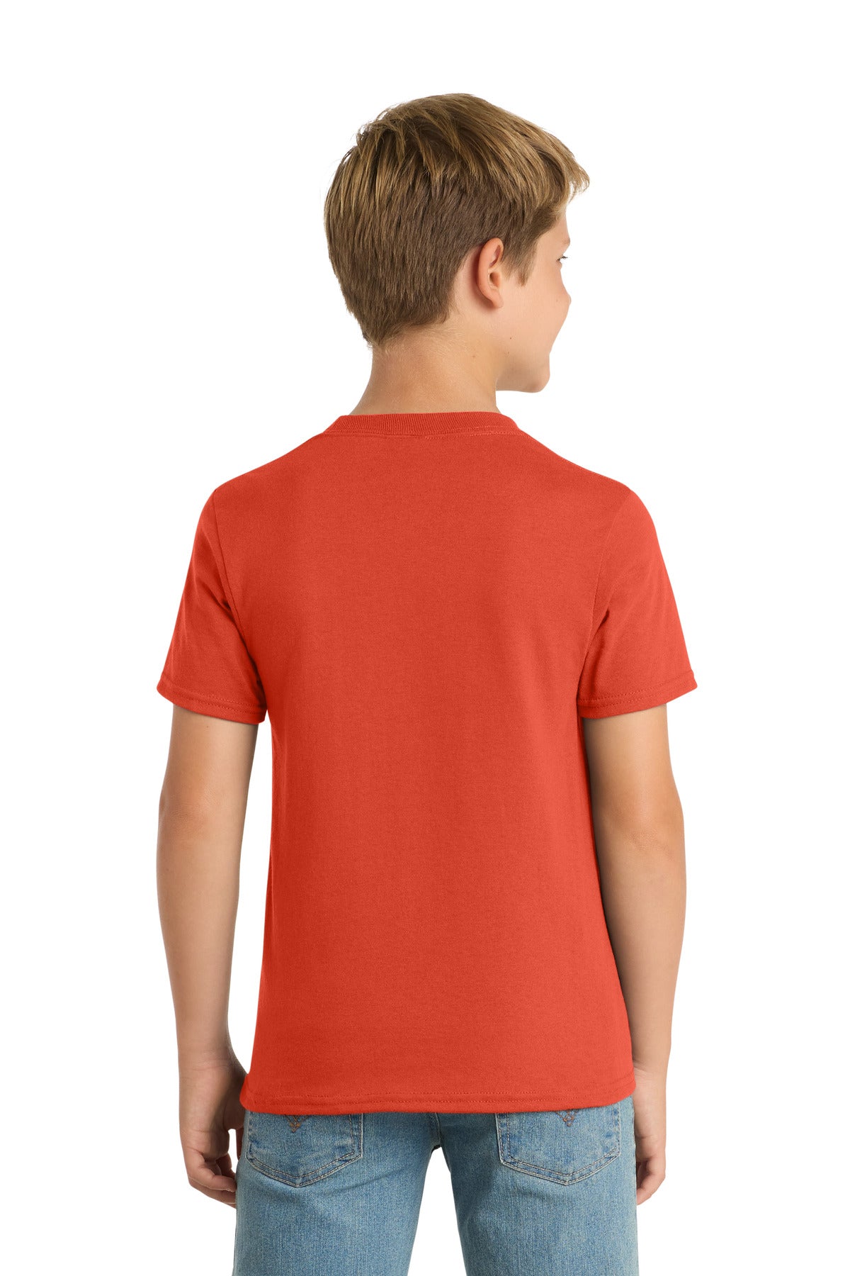 Port & Co Youth Core Blend Tee - Orange