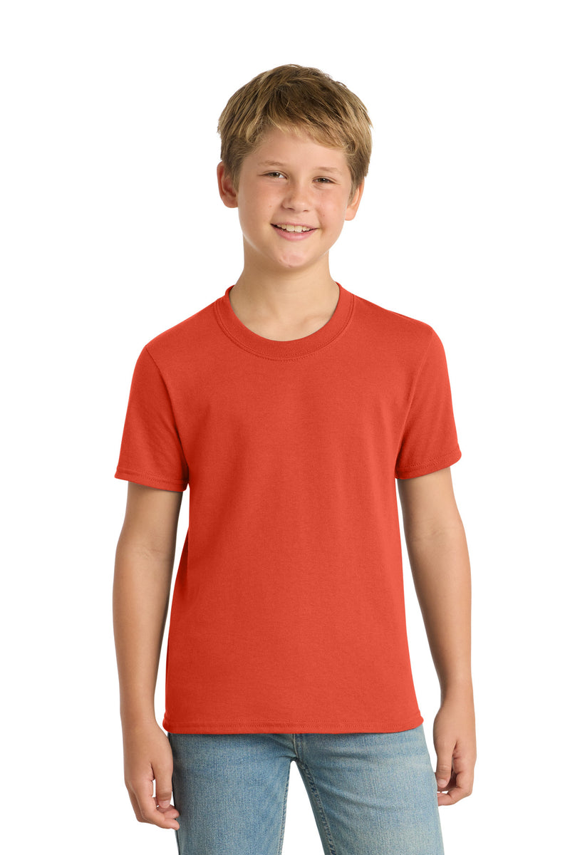 Port & Co Youth Core Blend Tee - Orange