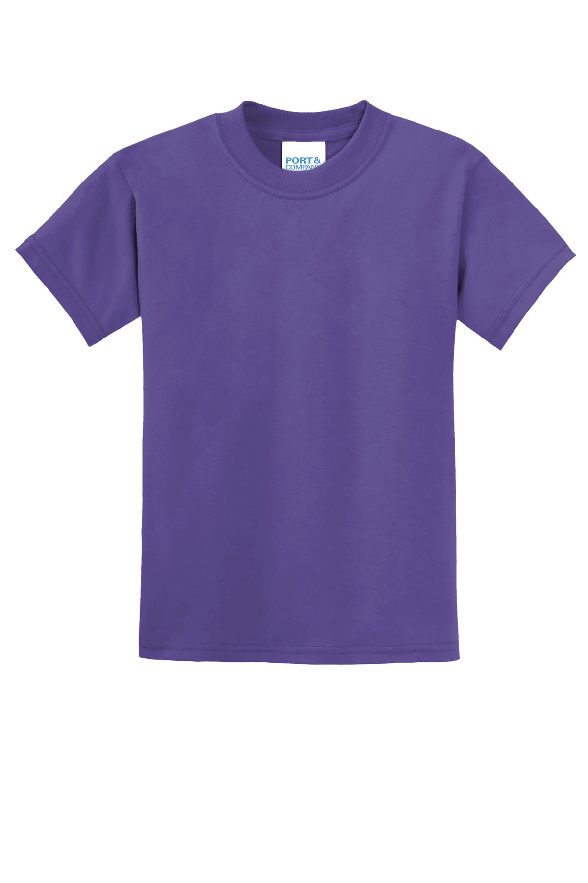 Port & Co Youth Core Blend Tee - Purple