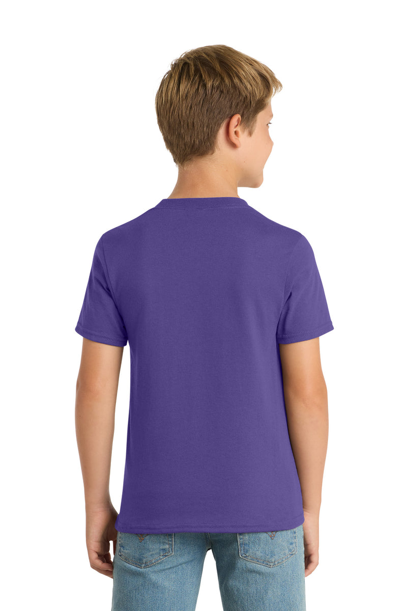 Port & Co Youth Core Blend Tee - Purple