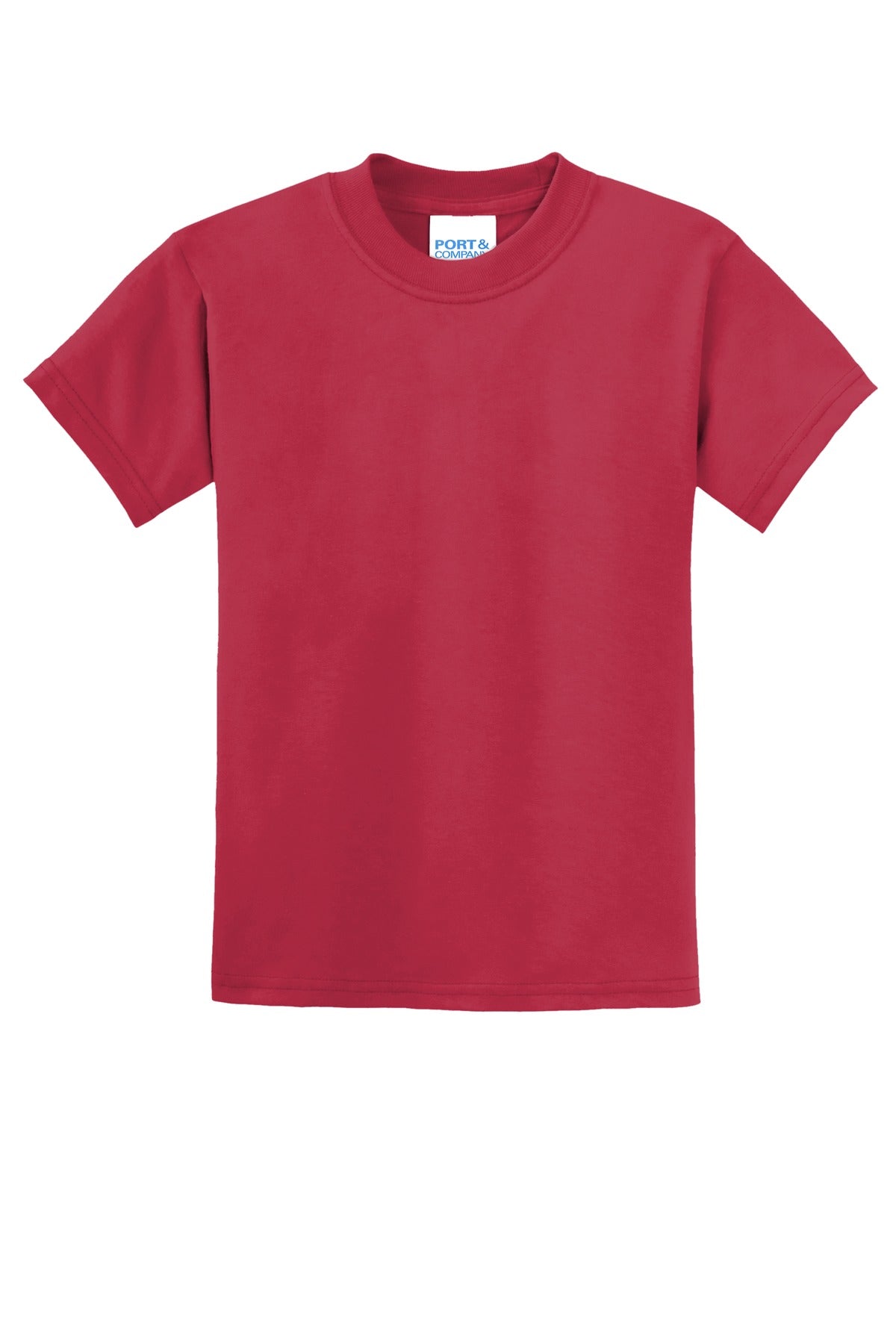 Port & Co Youth Core Blend Tee - Red
