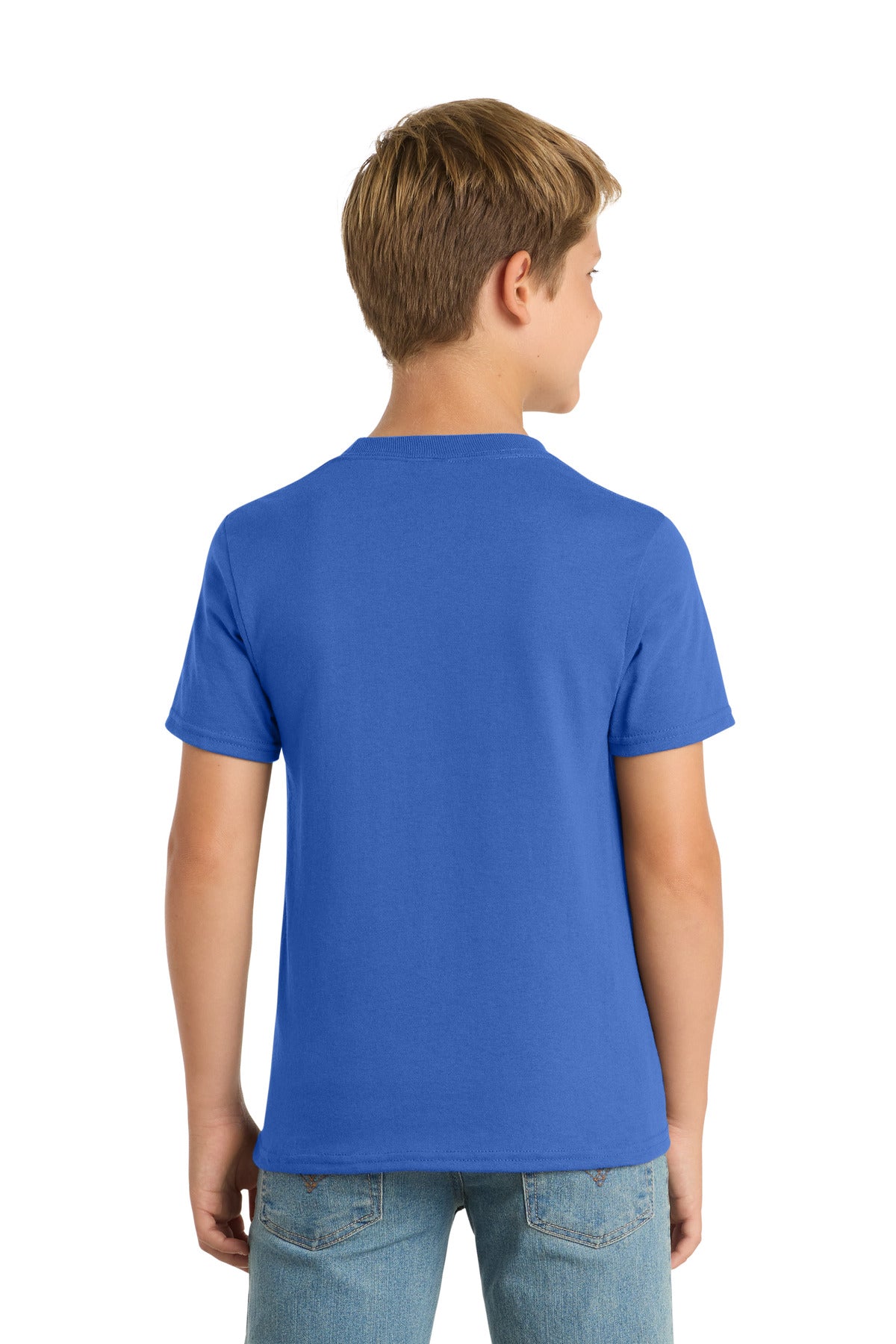 Port & Co Youth Core Blend Tee - Royal