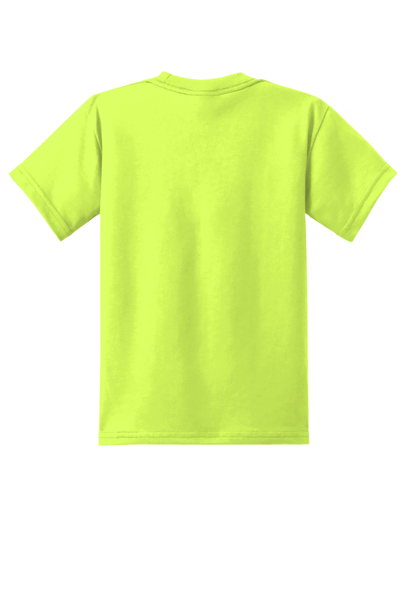 Port & Co Youth Core Blend Tee - Safety Green
