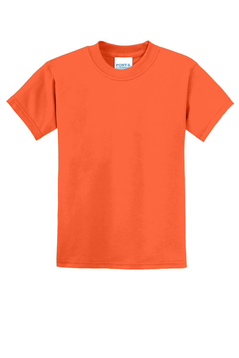 Port & Co Youth Core Blend Tee - Safety Orange