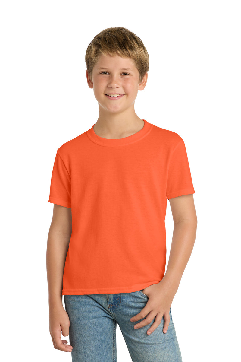 Port & Co Youth Core Blend Tee - Safety Orange