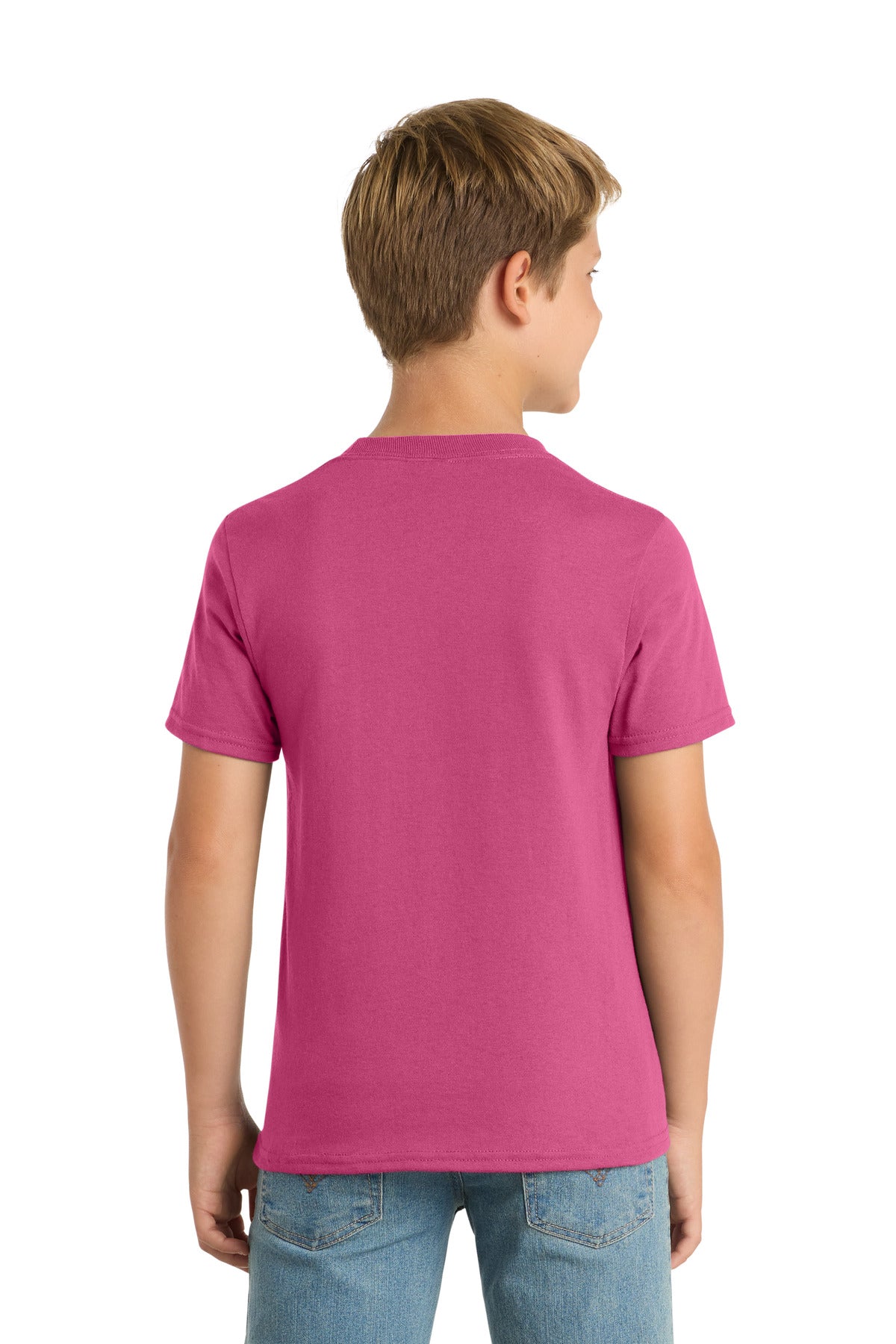 Port & Co Youth Core Blend Tee - Sangria