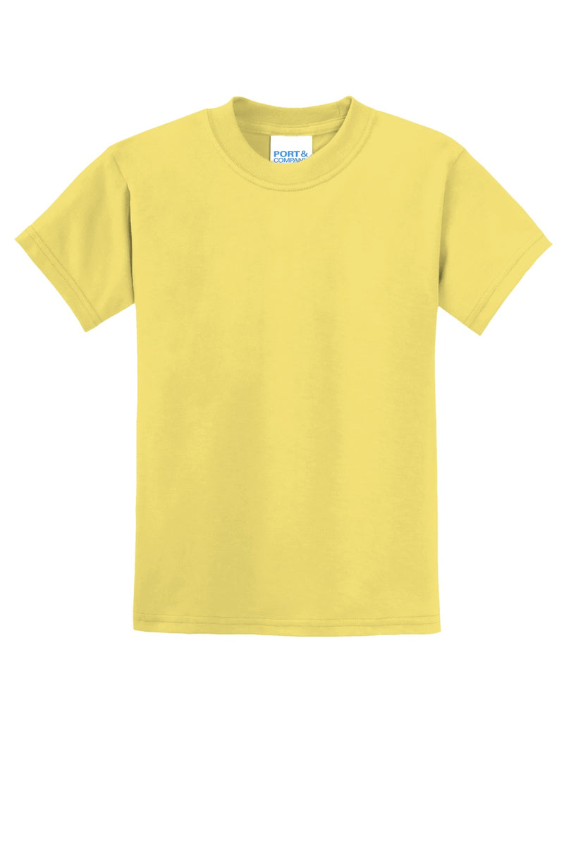 Port & Co Youth Core Blend Tee - Yellow