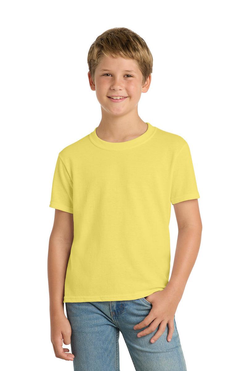Port & Co Youth Core Blend Tee - Yellow
