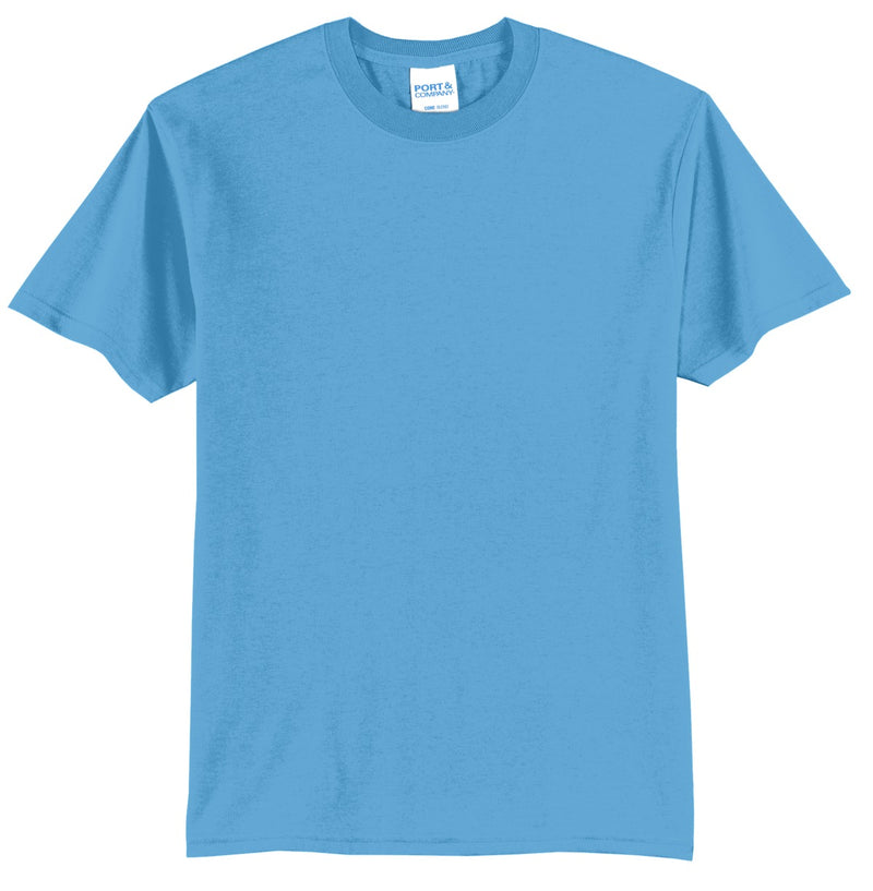 Port & Co Core Blend Tee - Aquatic Blue