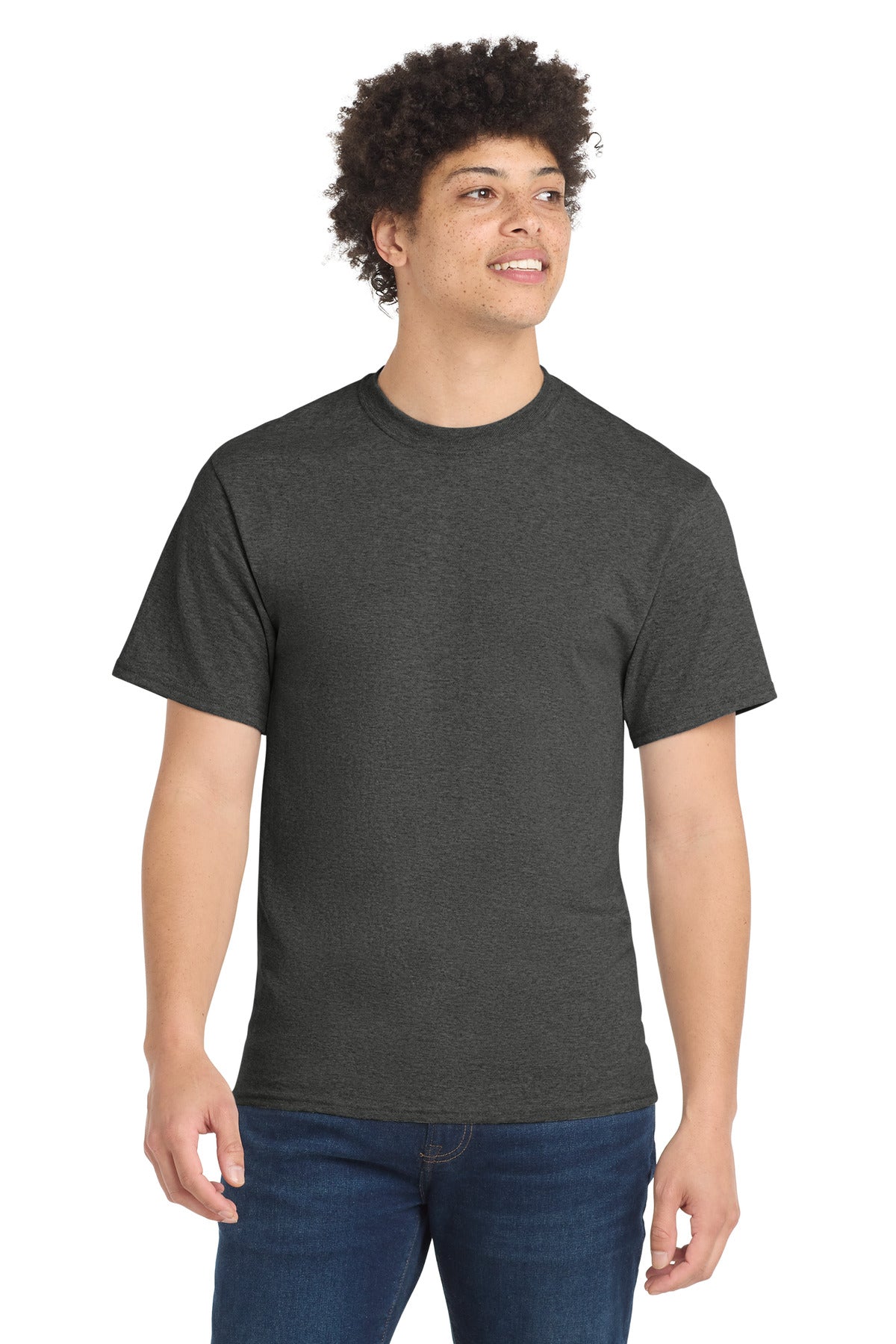 Port & Co Core Blend Tee - Black Heather