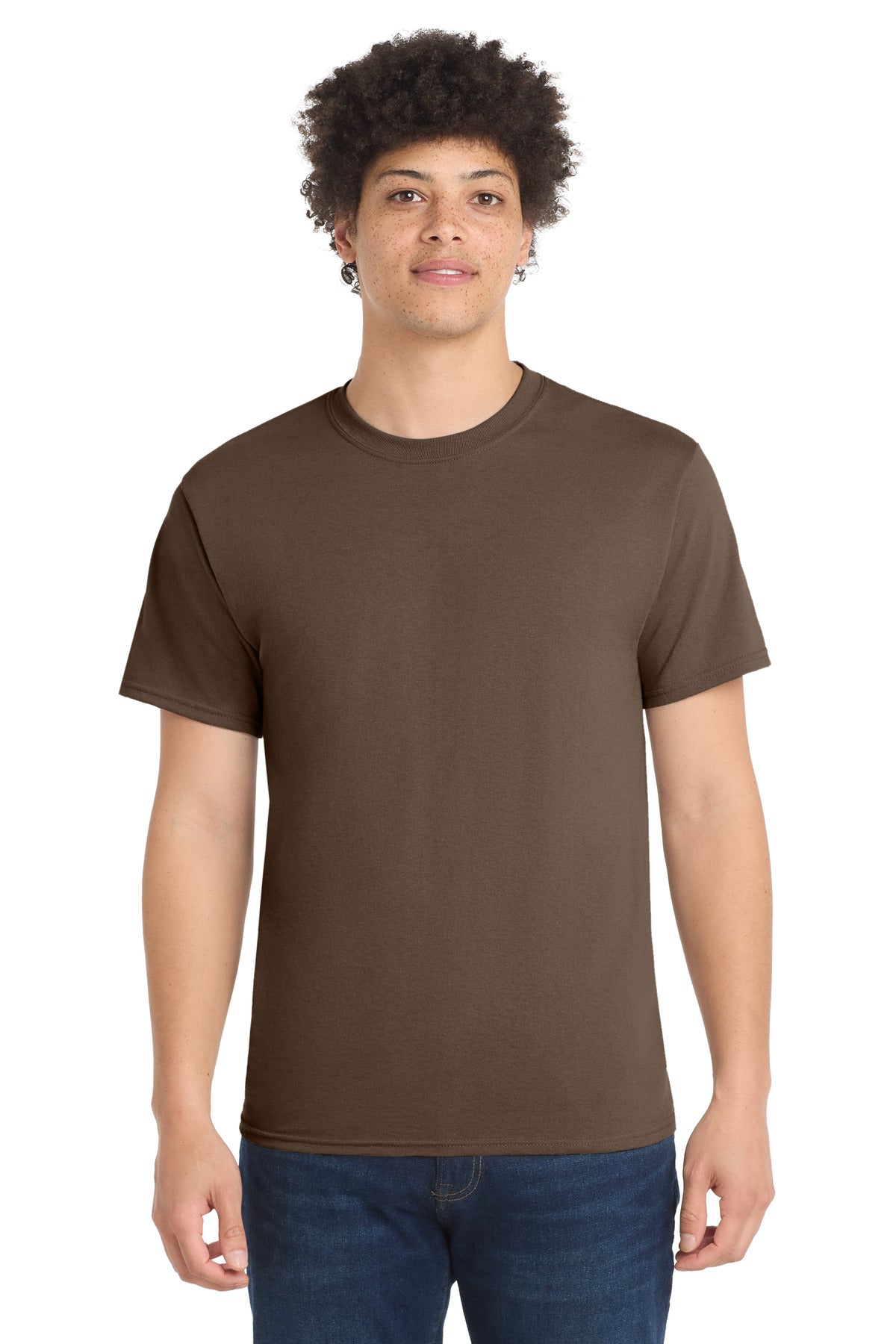 Port & Co Core Blend Tee - Brown