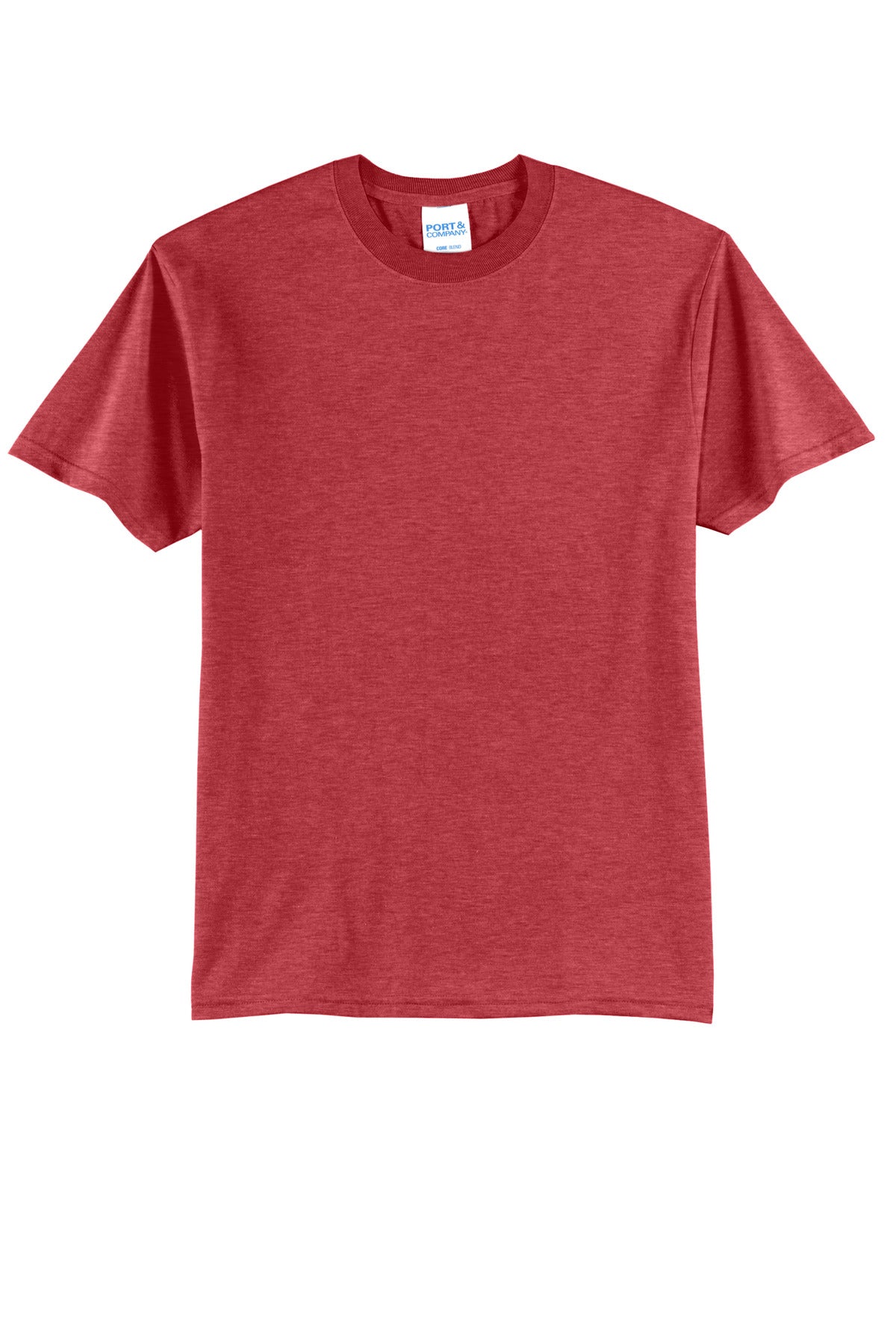 Port & Co Core Blend Tee - Heather Red