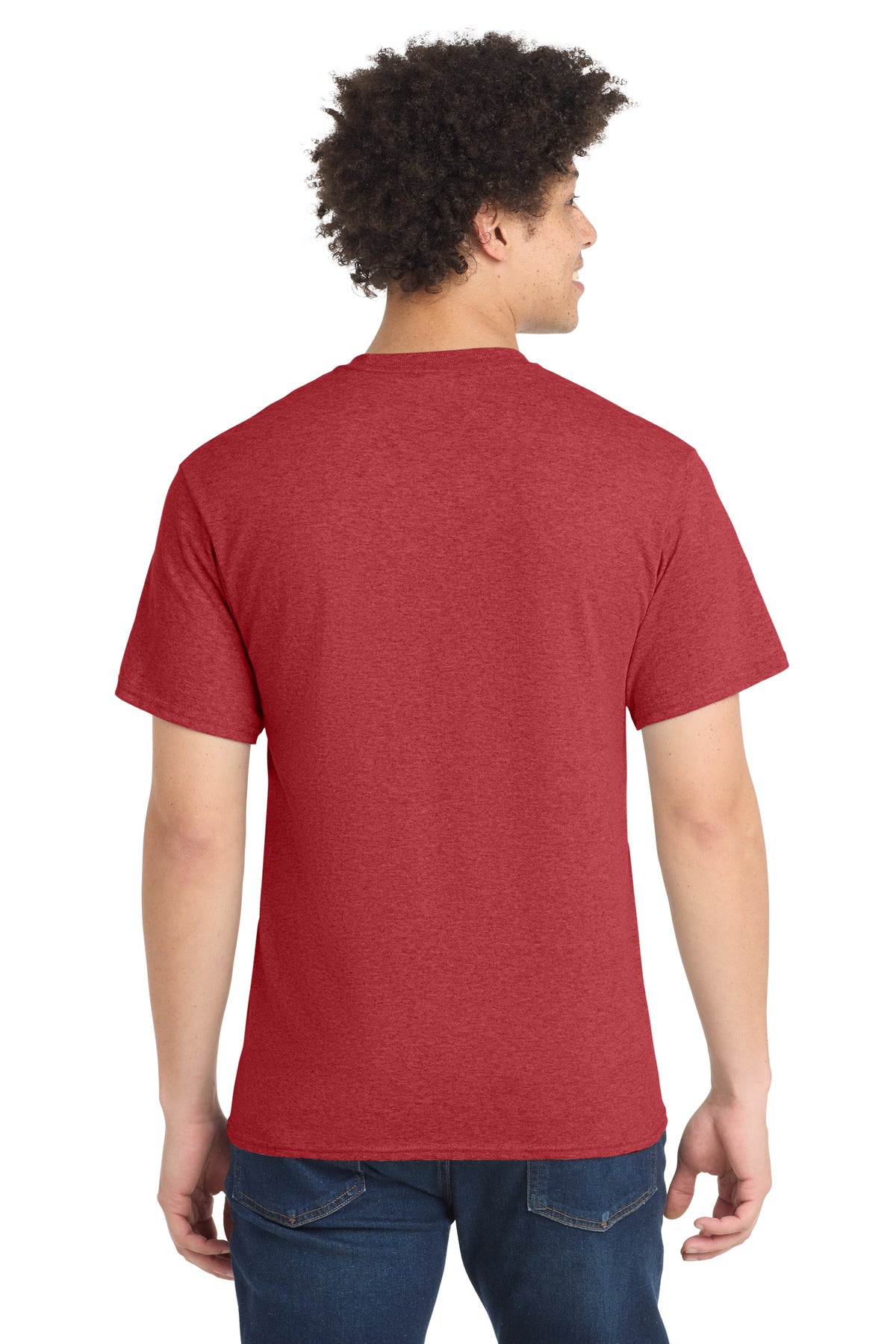 Port & Co Core Blend Tee - Heather Red