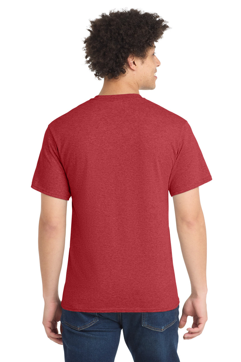 Port & Co Core Blend Tee - Heather Red