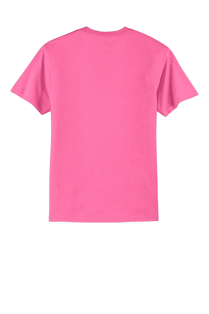 Port & Co Core Blend Tee - Neon Pink