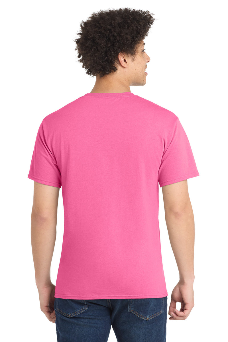 Port & Co Core Blend Tee - Neon Pink