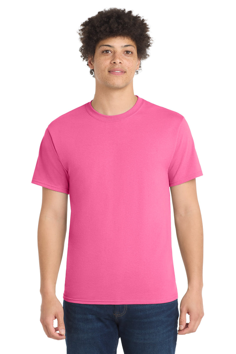 Port & Co Core Blend Tee - Neon Pink