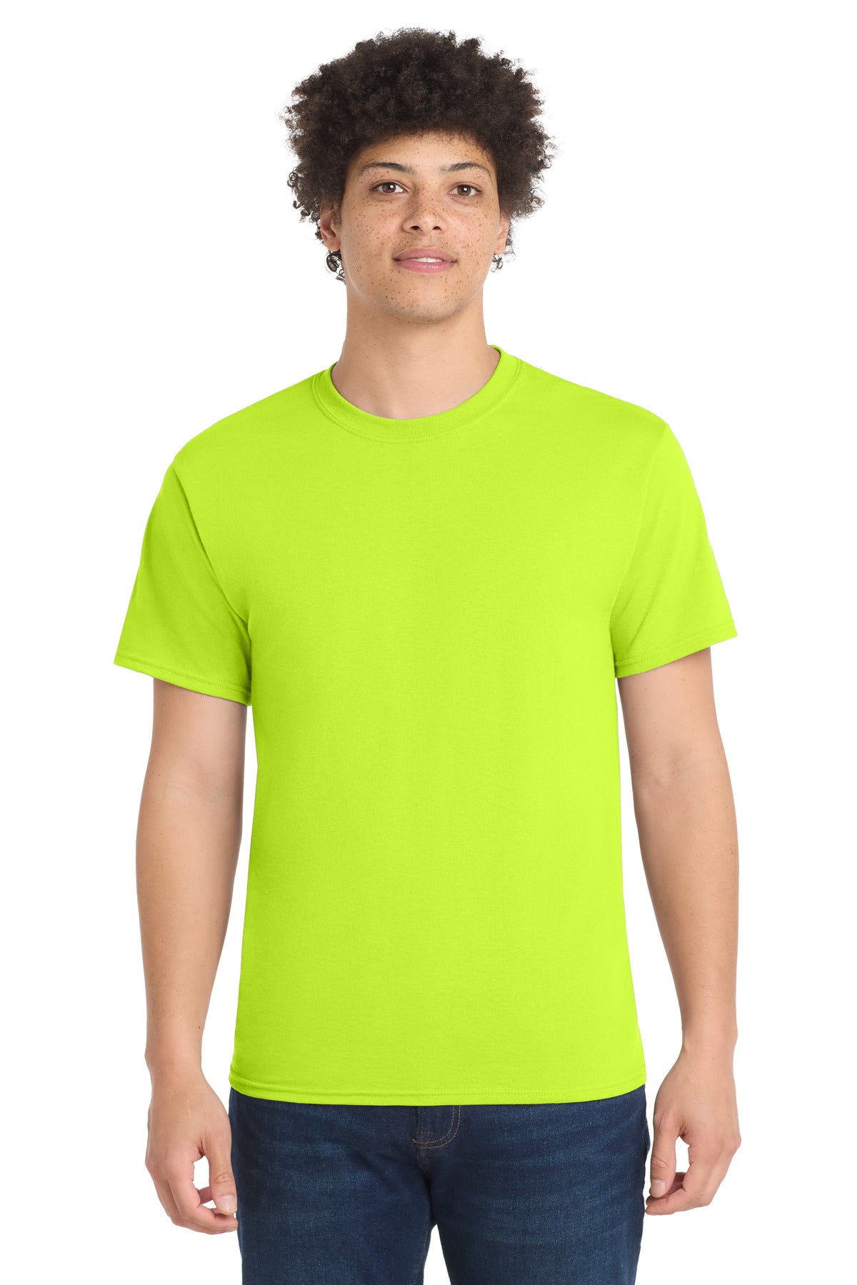 Port & Co Core Blend Tee - Safety Green