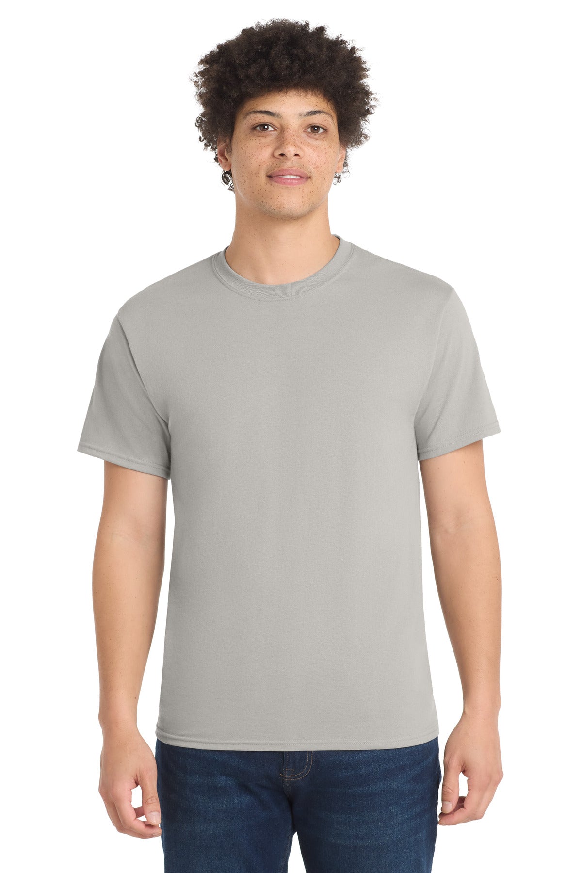 Port & Co Core Blend Tee - Silver