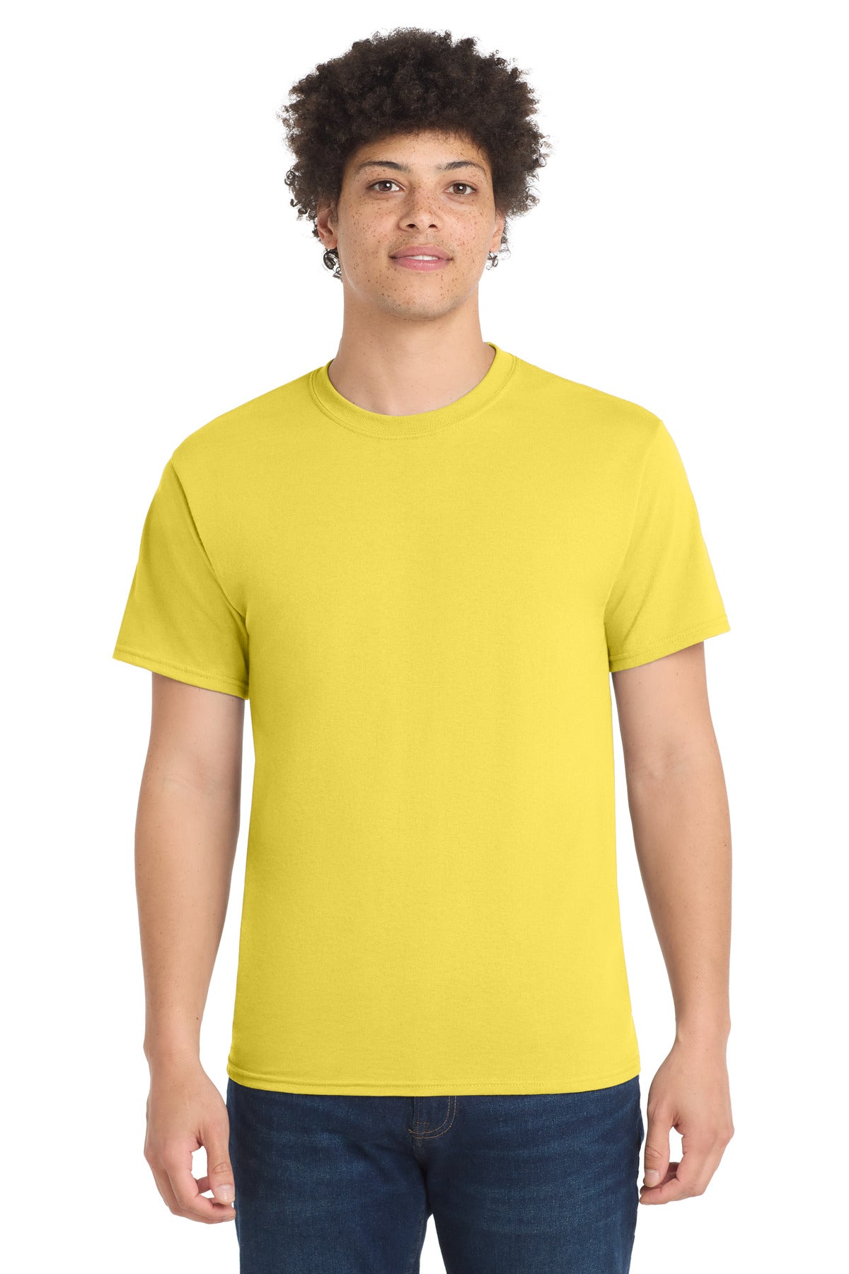 Port & Co Core Blend Tee - Yellow
