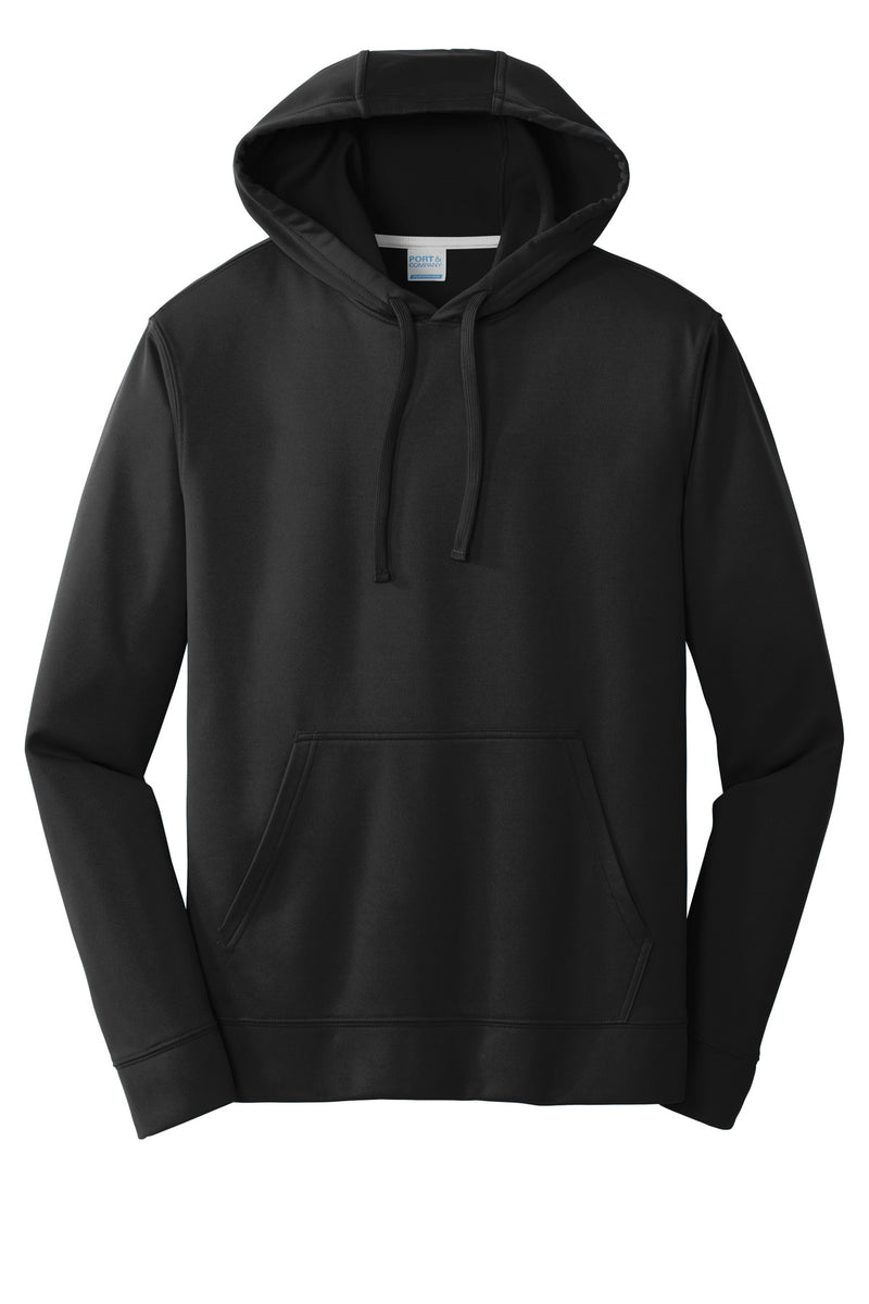 Port & Co Performance Fleece Pullover Hooded Sweatshirt - Jet Black
